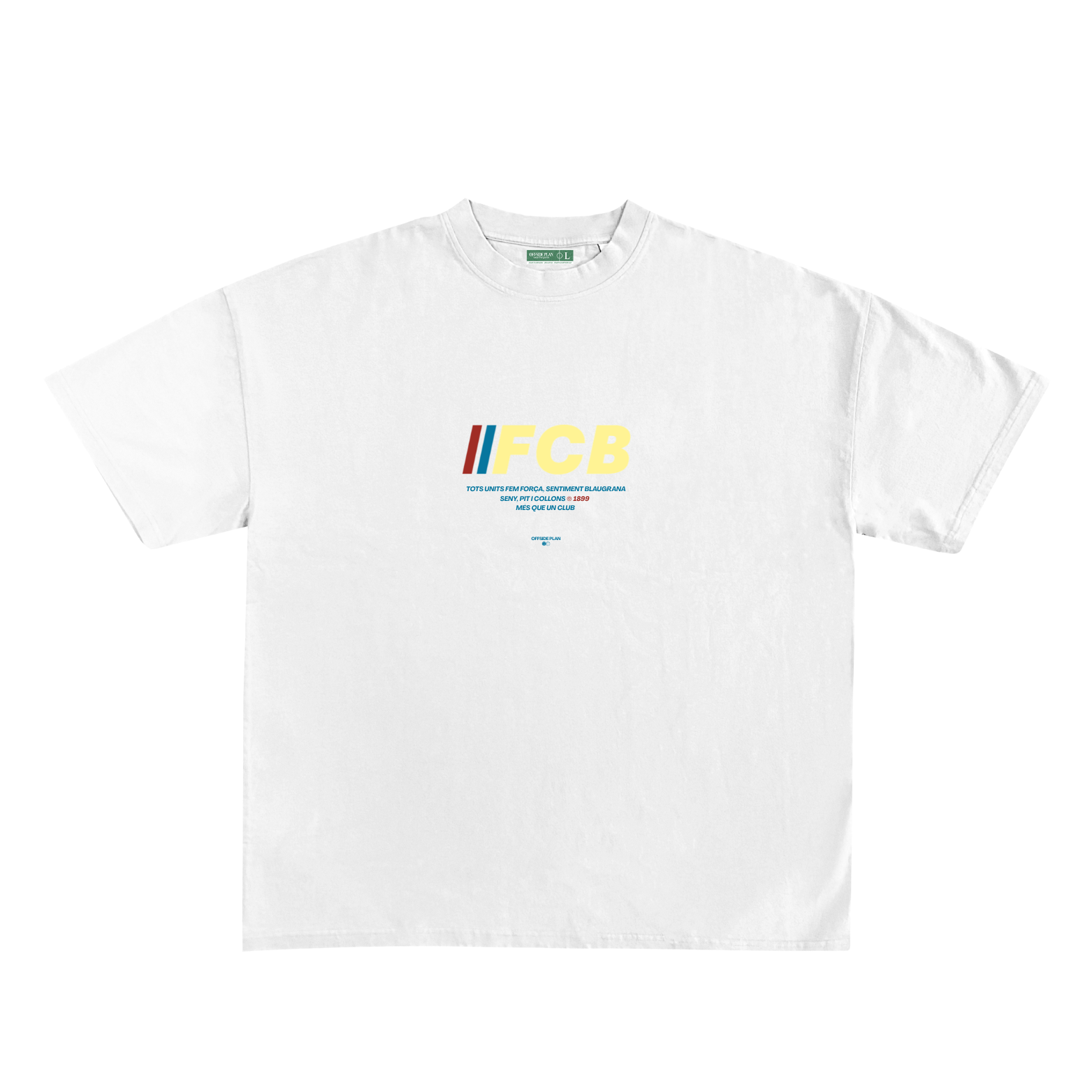 Camiseta "FCB" - Blanca