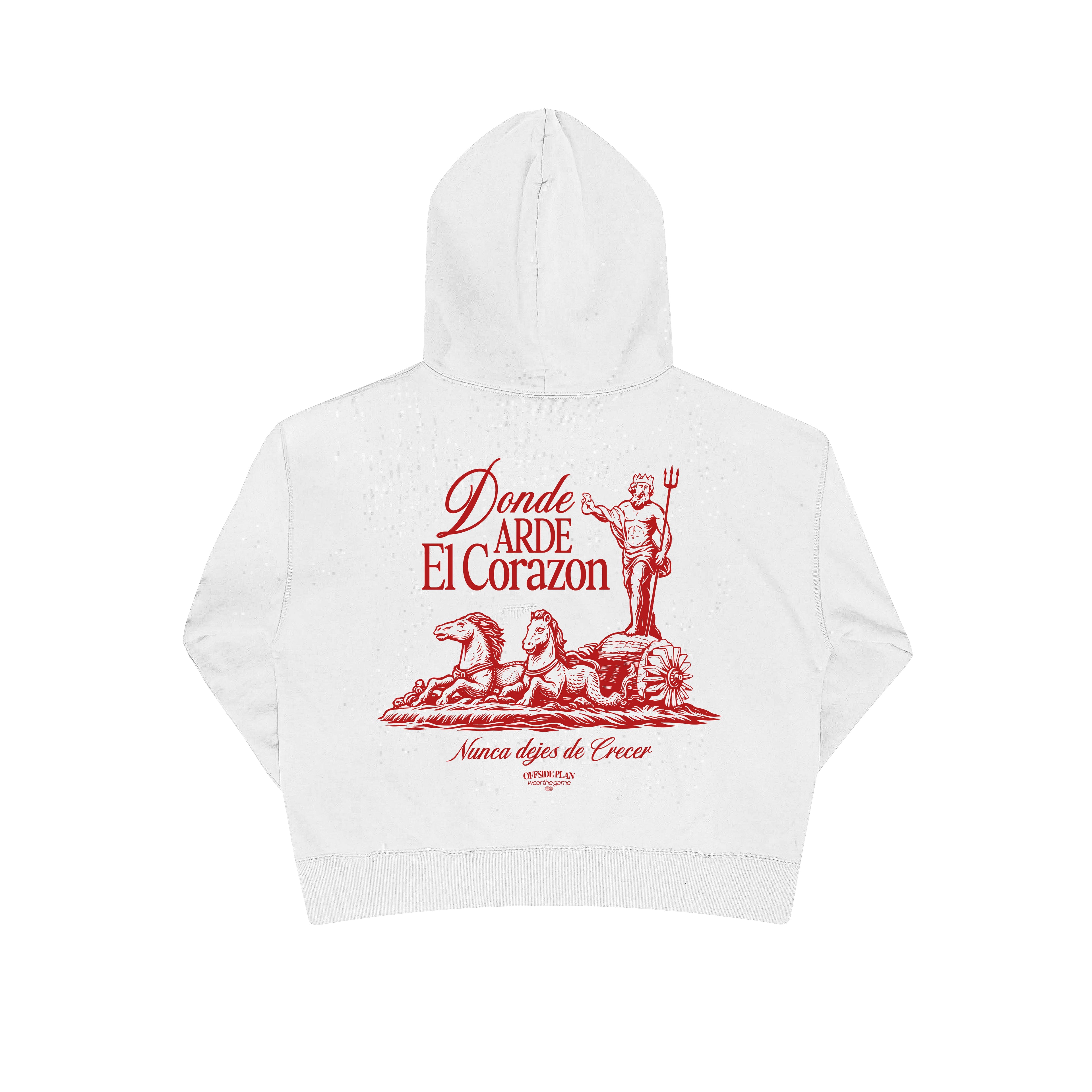 Sudadera "Donde el arde el corazón" - Blanco