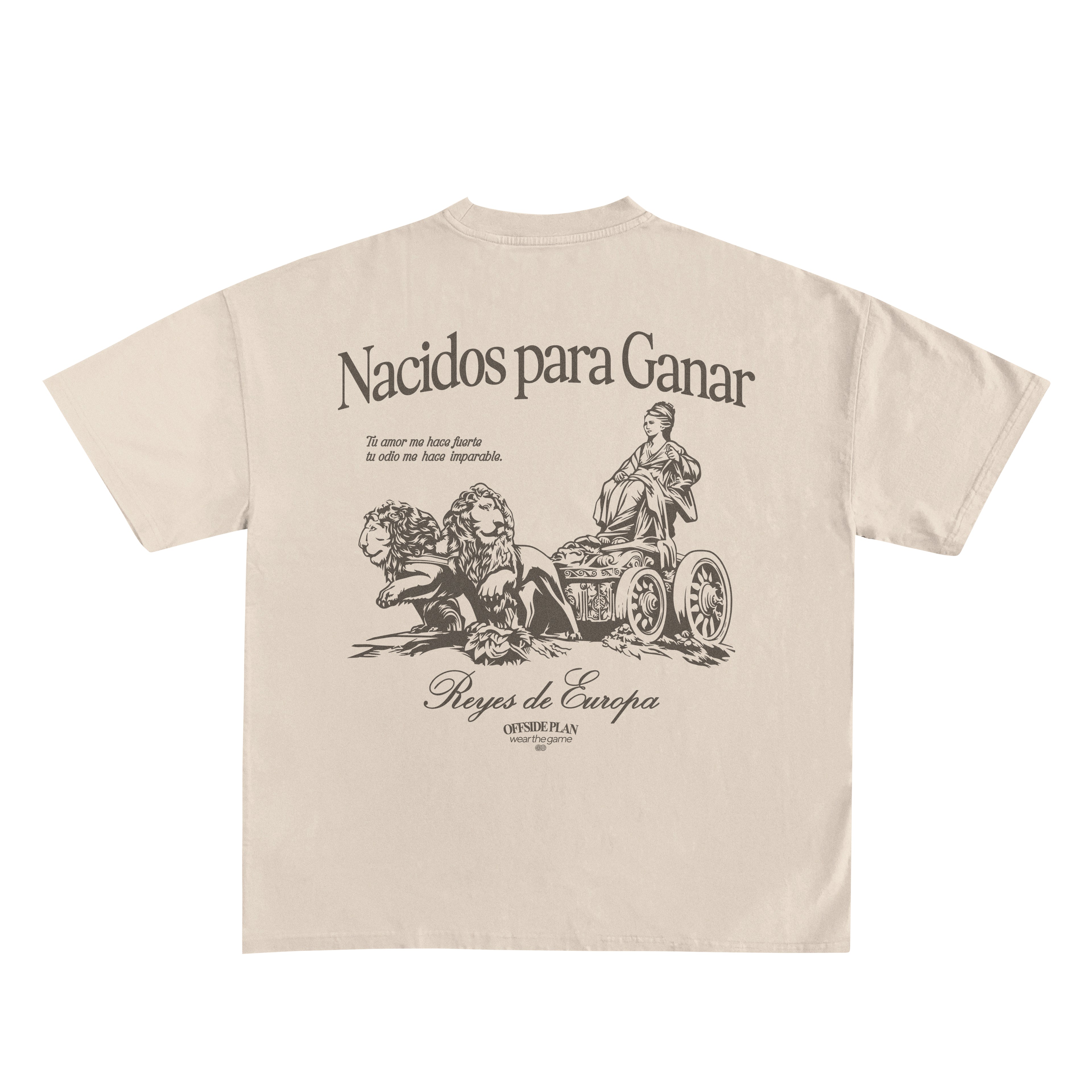 Camiseta "Nacidos para ganar" - Sand
