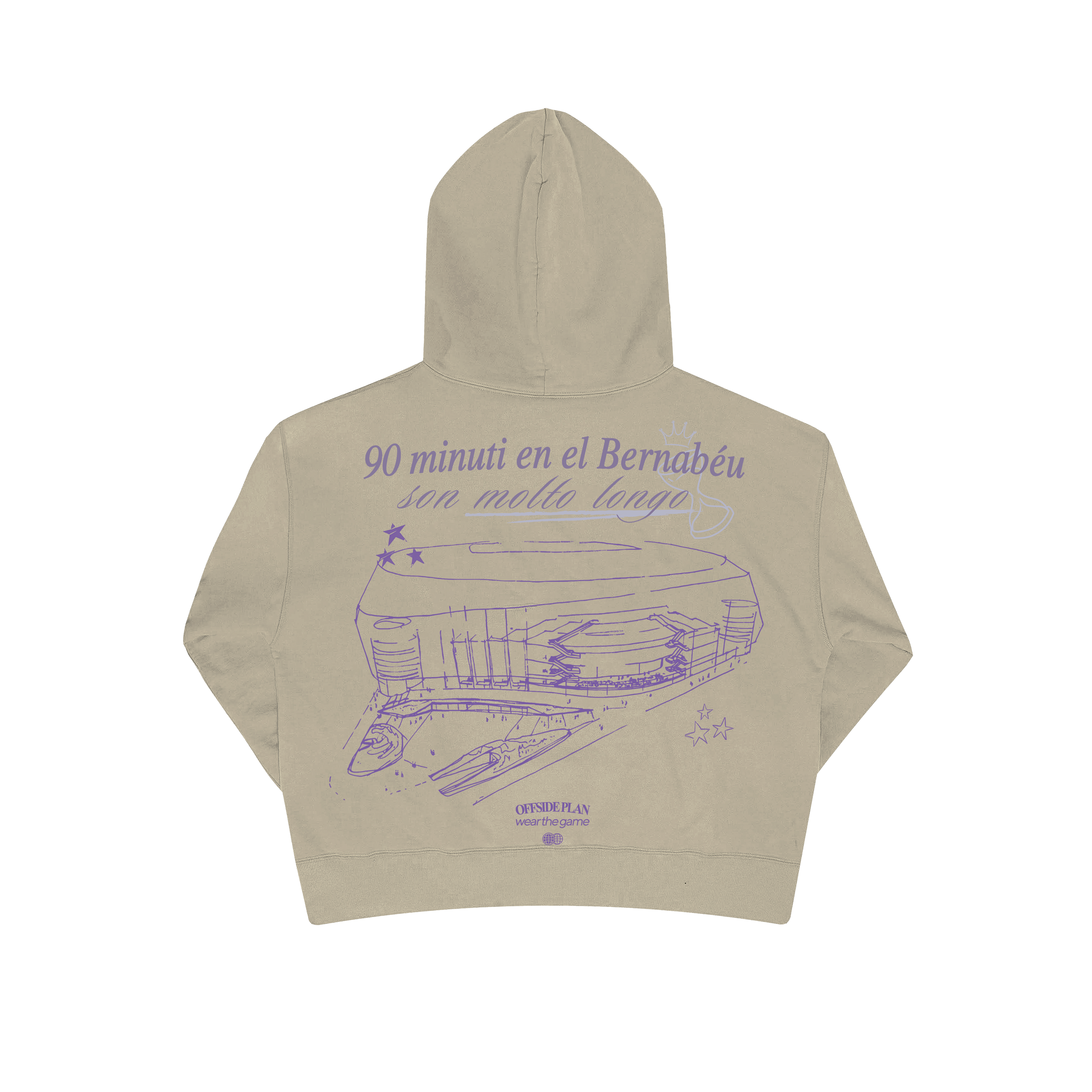 Sudadera "90 minuti" - Sand