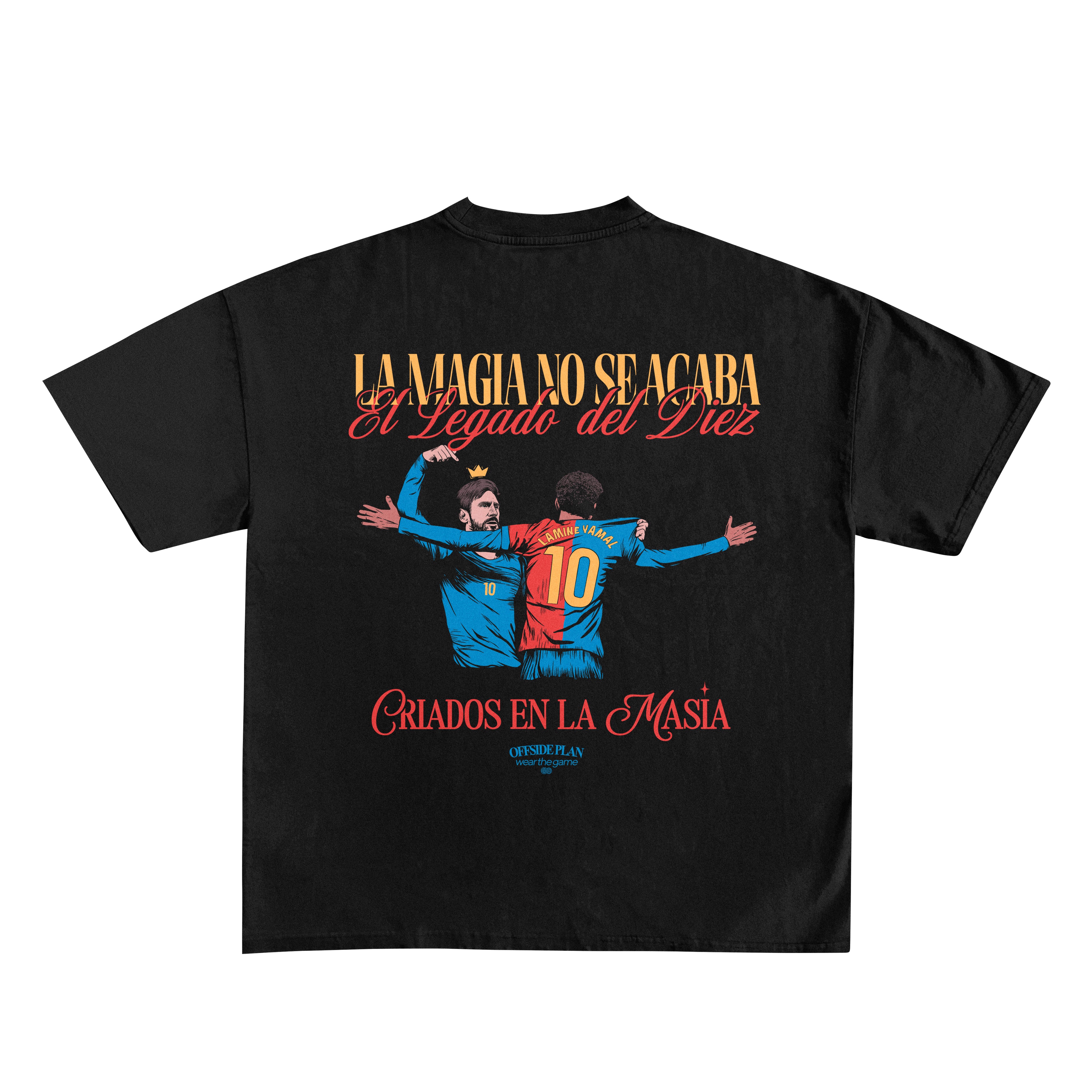 Camiseta "Lamine & Messi" - Negro