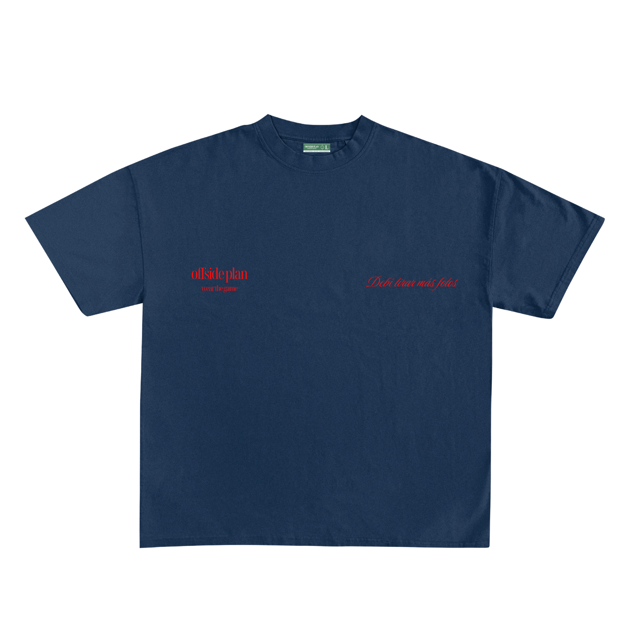 Camiseta "Debí tirar más fotos" - Azul Marina