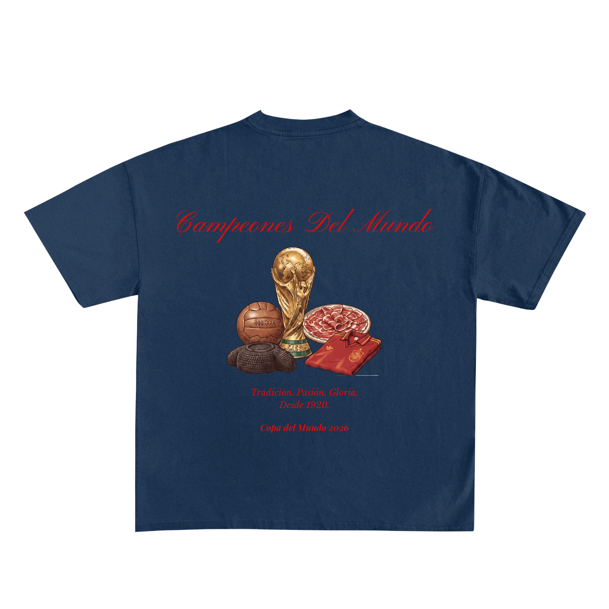 Camiseta "Campeones" - Azul Marino