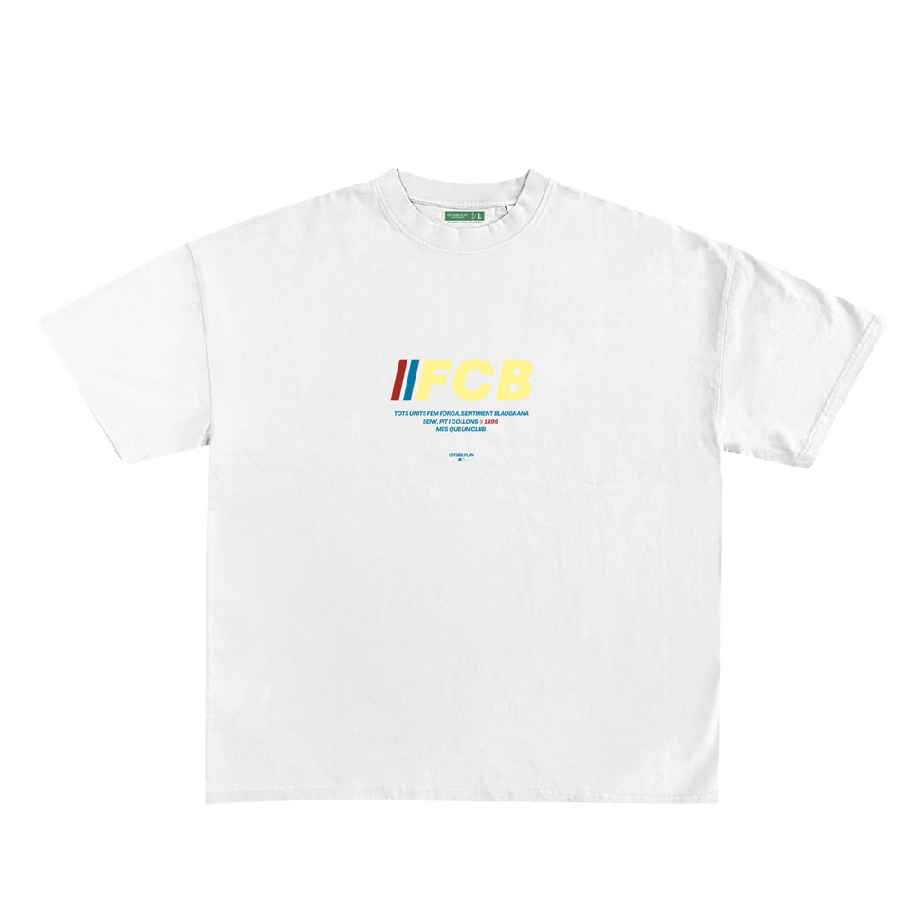 Camiseta "FCB" - Blanca