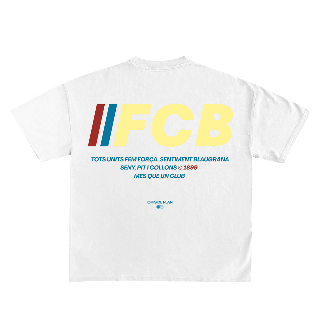 Camiseta "FCB" - Blanca