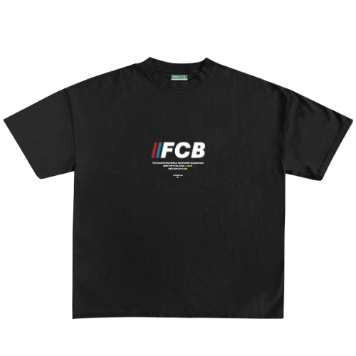 Camiseta "FCB" - Negra