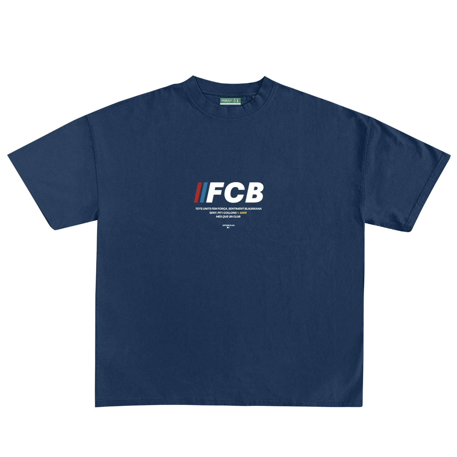Camiseta "FCB" - Azul Marino