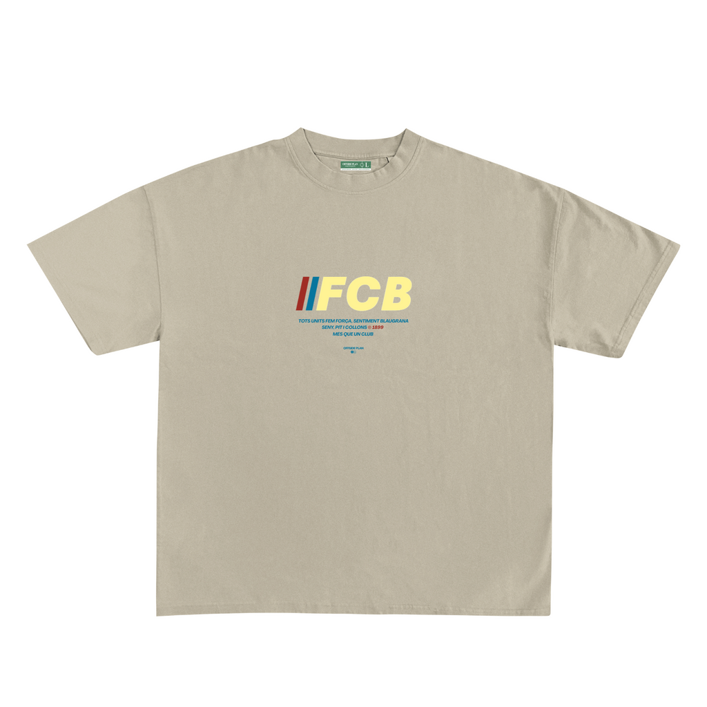 Camiseta "FCB" -Sand