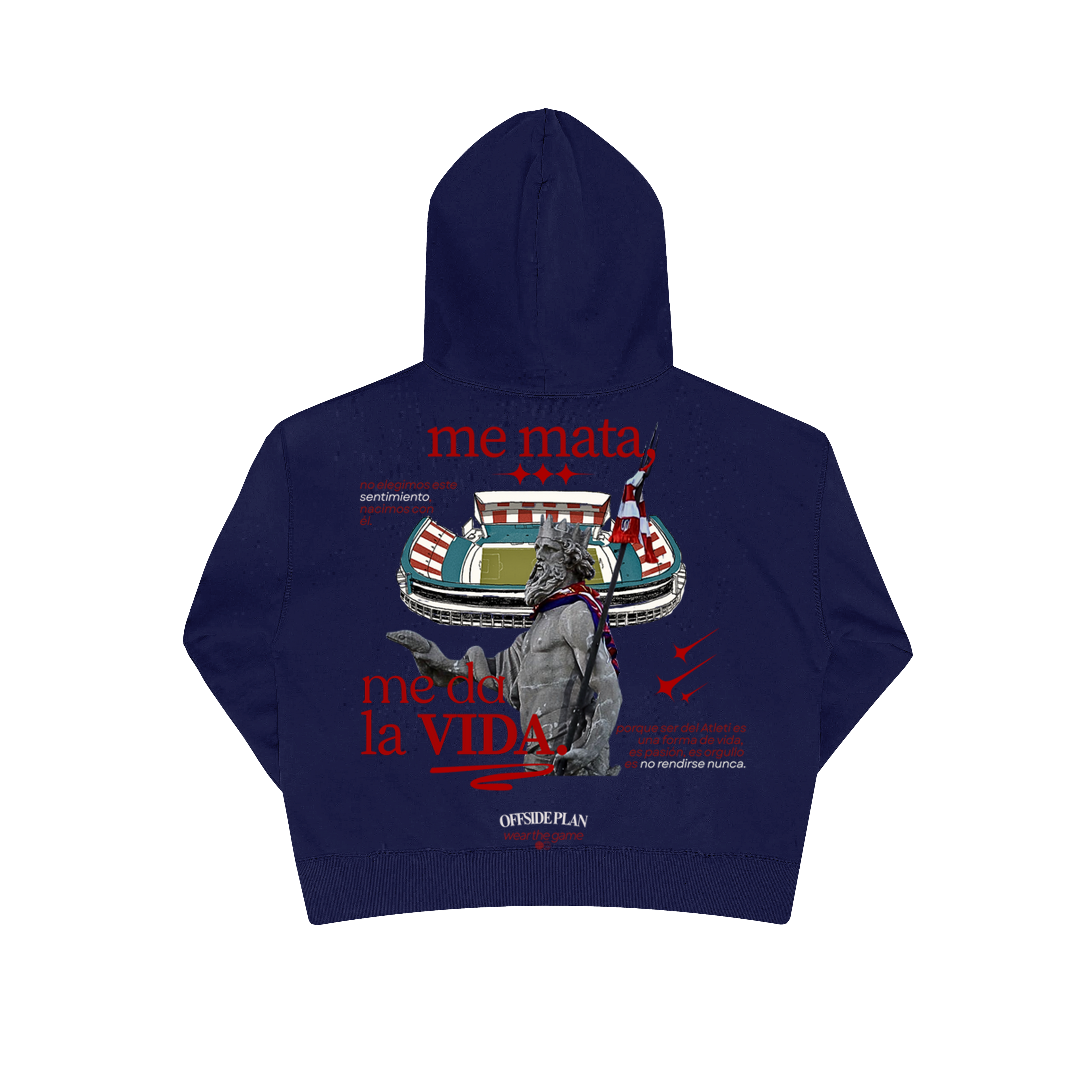 Sudadera "ME DA LA VIDA" - Azul Marino