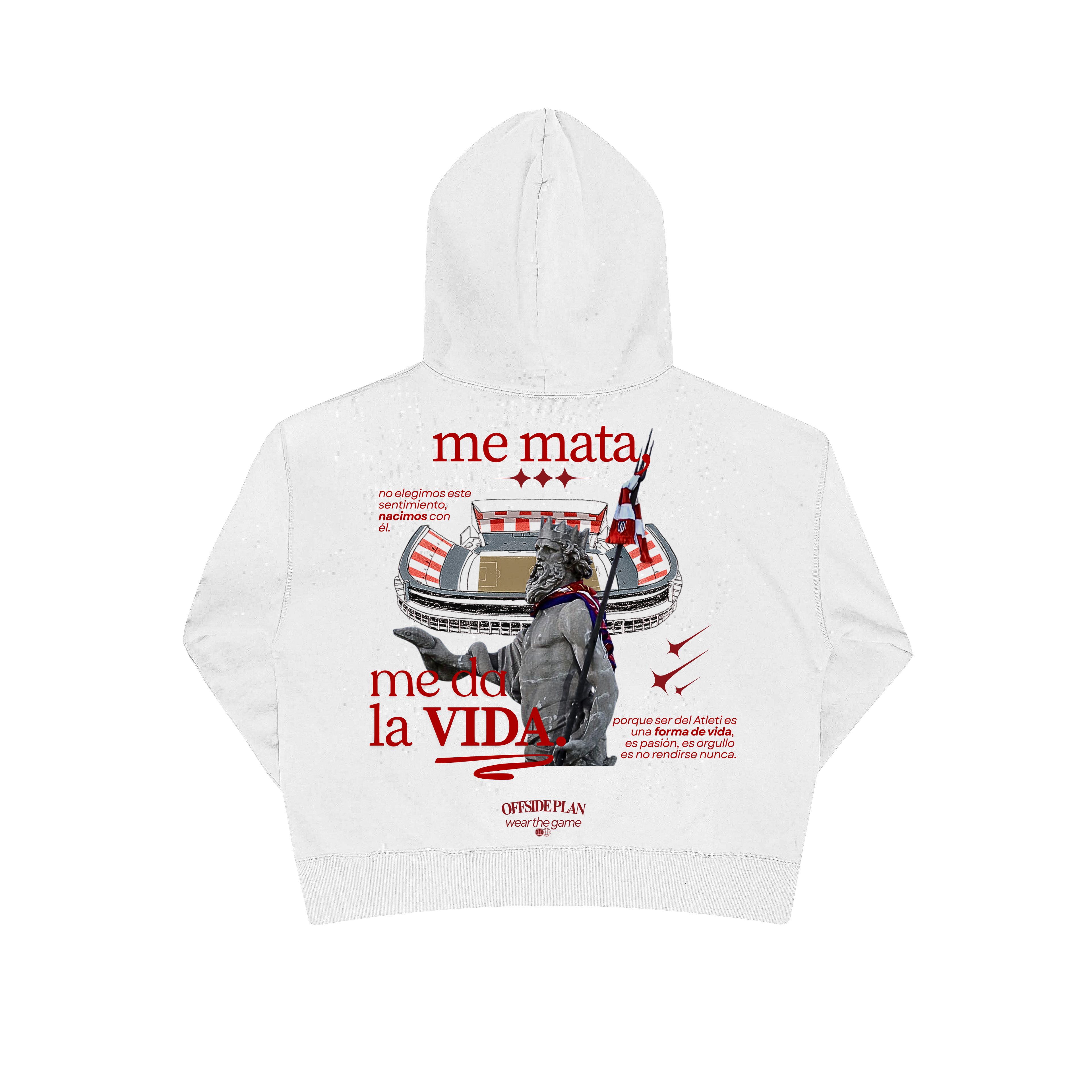 Sudadera "ME DA LA VIDA" - Blanco