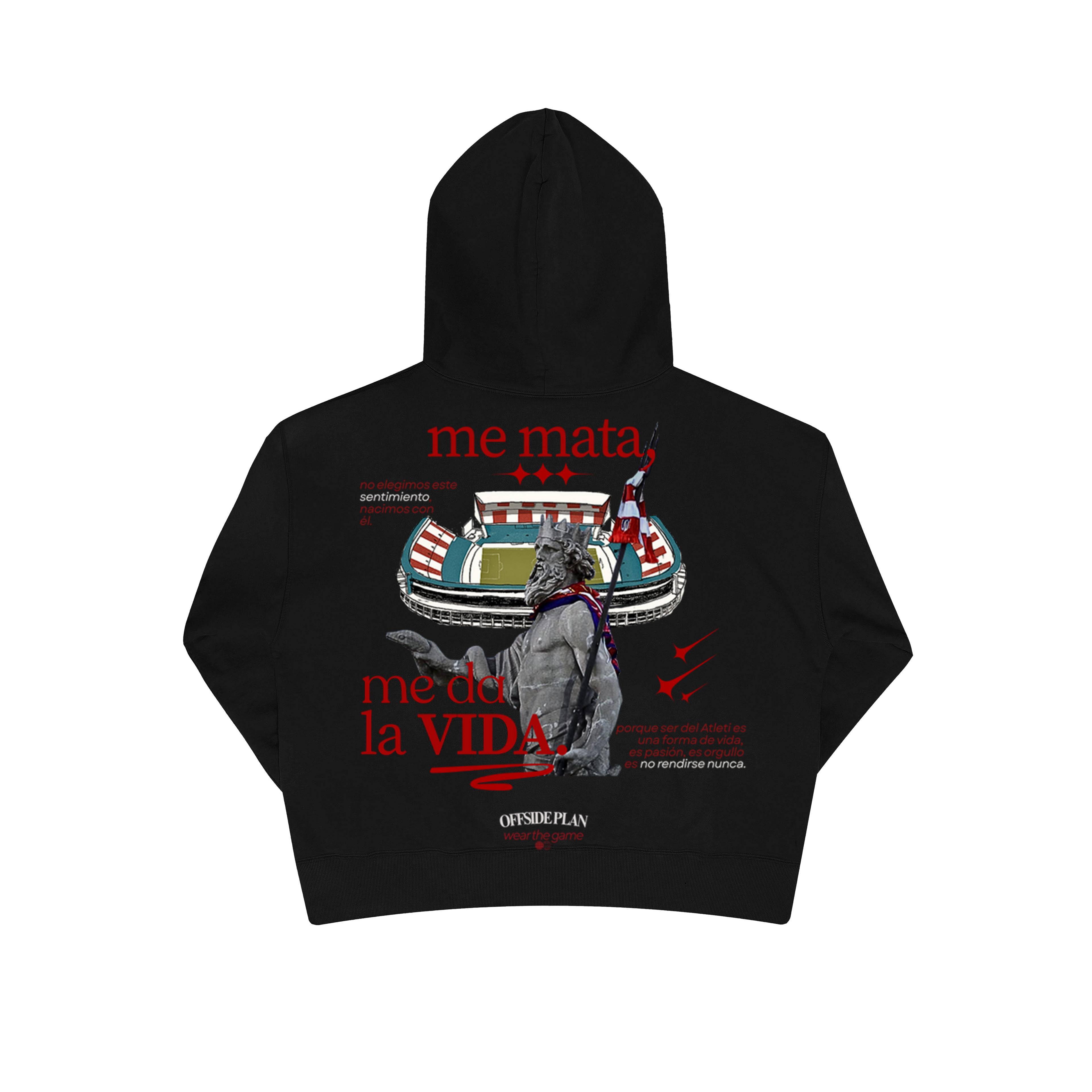 Sudadera "ME DA LA VIDA" - Negro