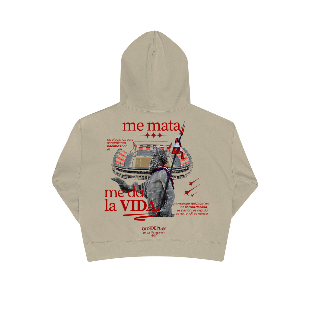 Sudadera "ME DA LA VIDA" - Sand