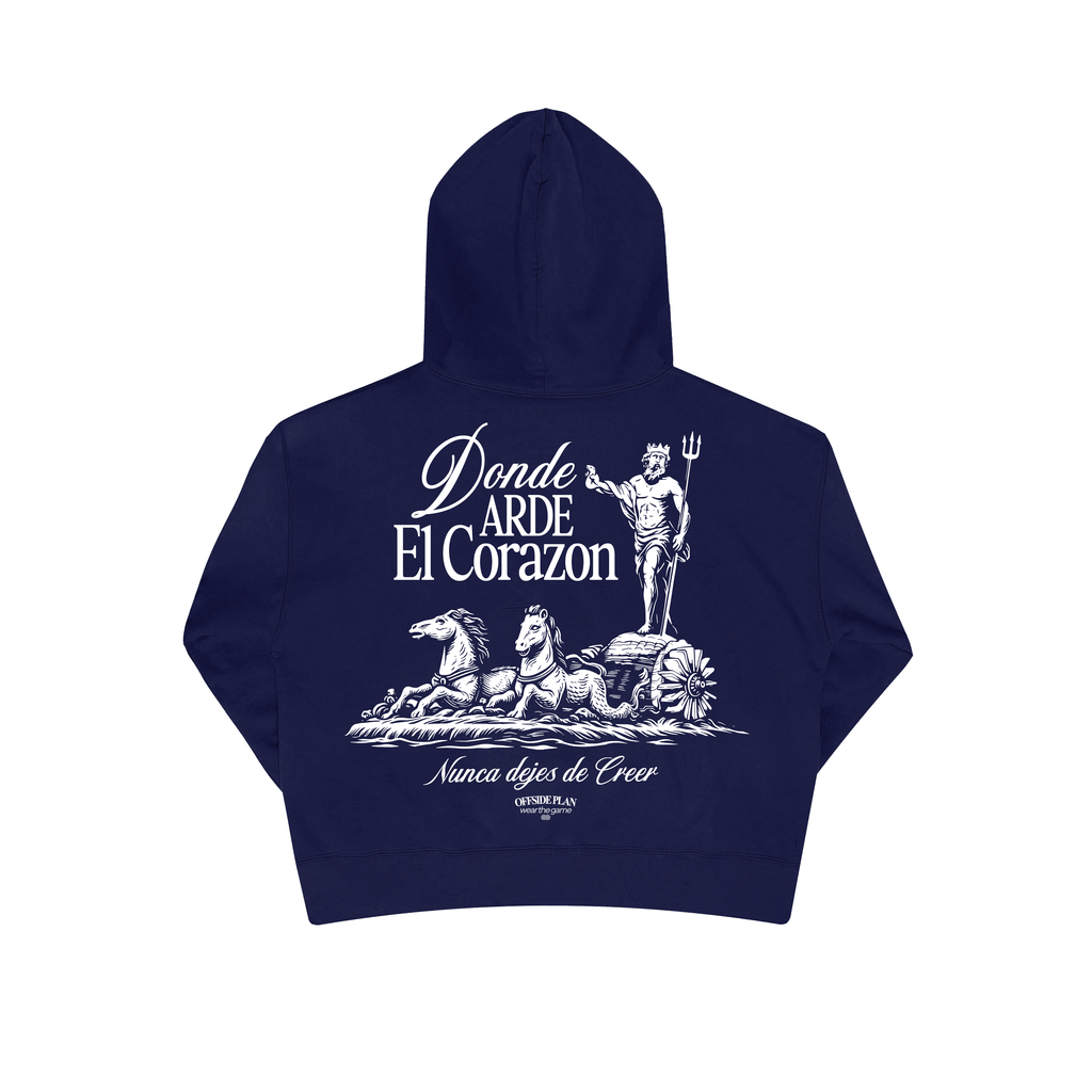 Sudadera "Donde el arde el corazón" - Azul Marino