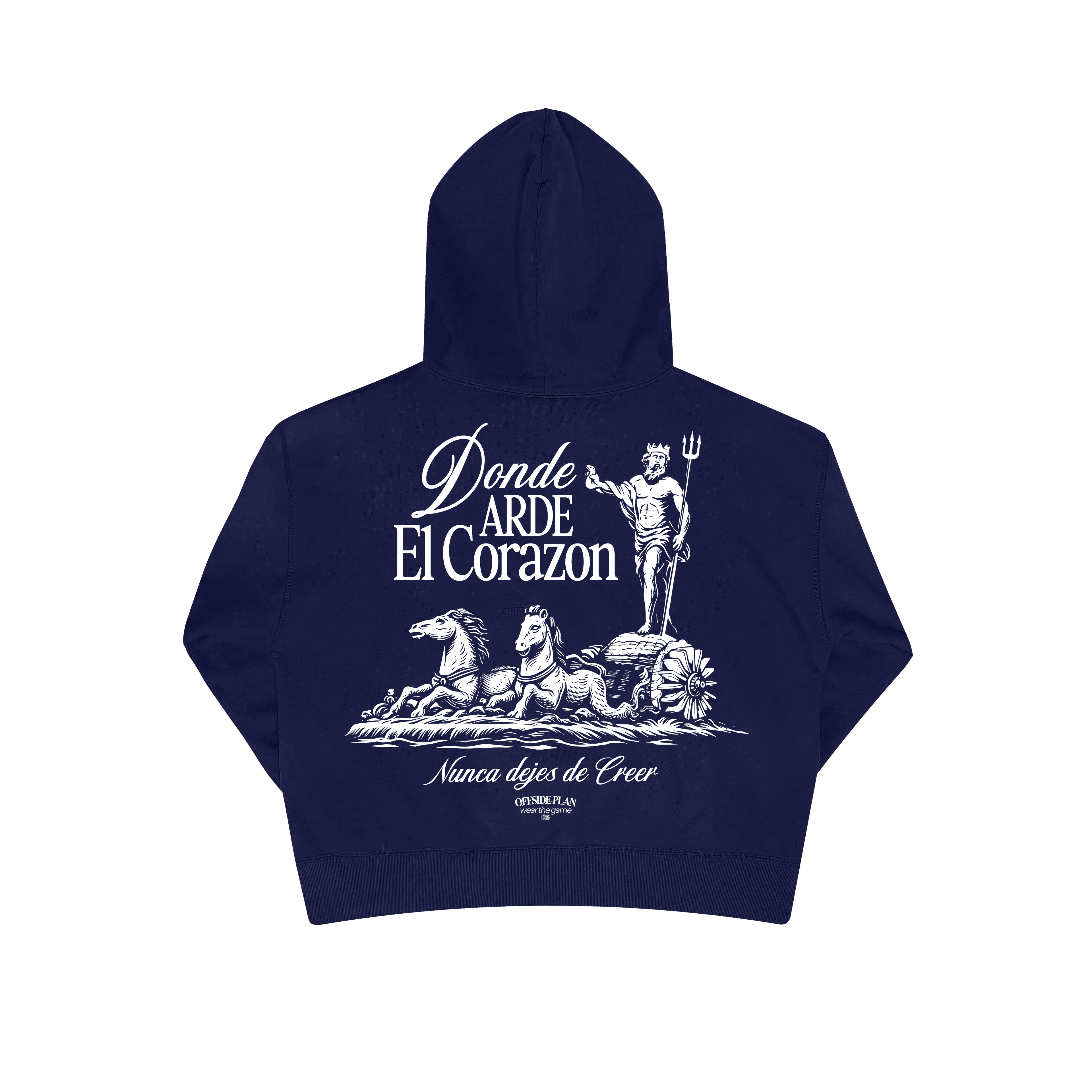 Sudadera "Donde el arde el corazón" - Azul Marino