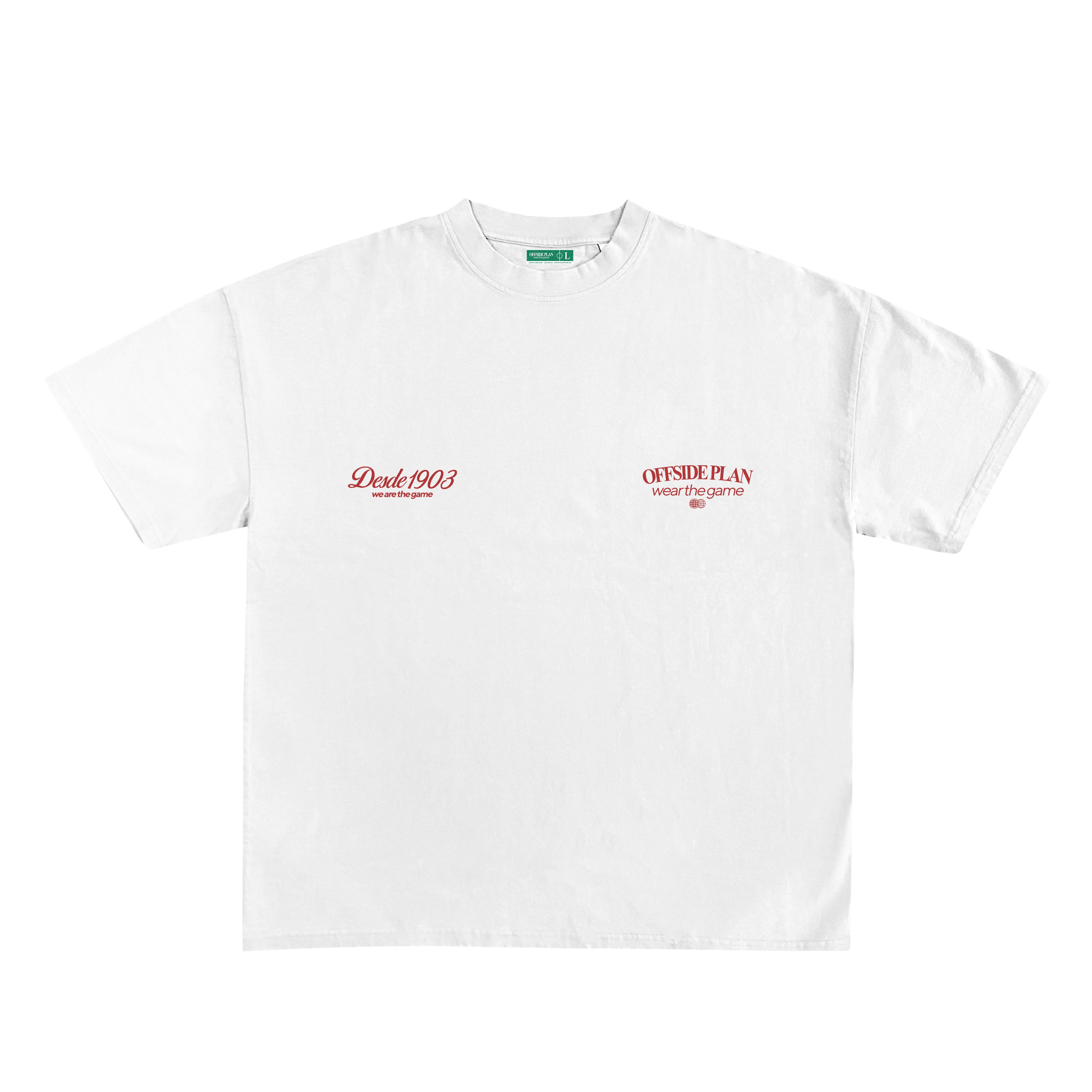 Camiseta "Donde arde el corazón"- Blanco