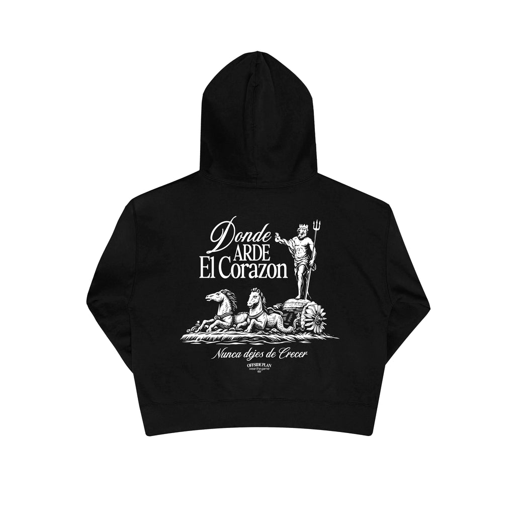 Sudadera "Donde el arde el corazón" - Negra