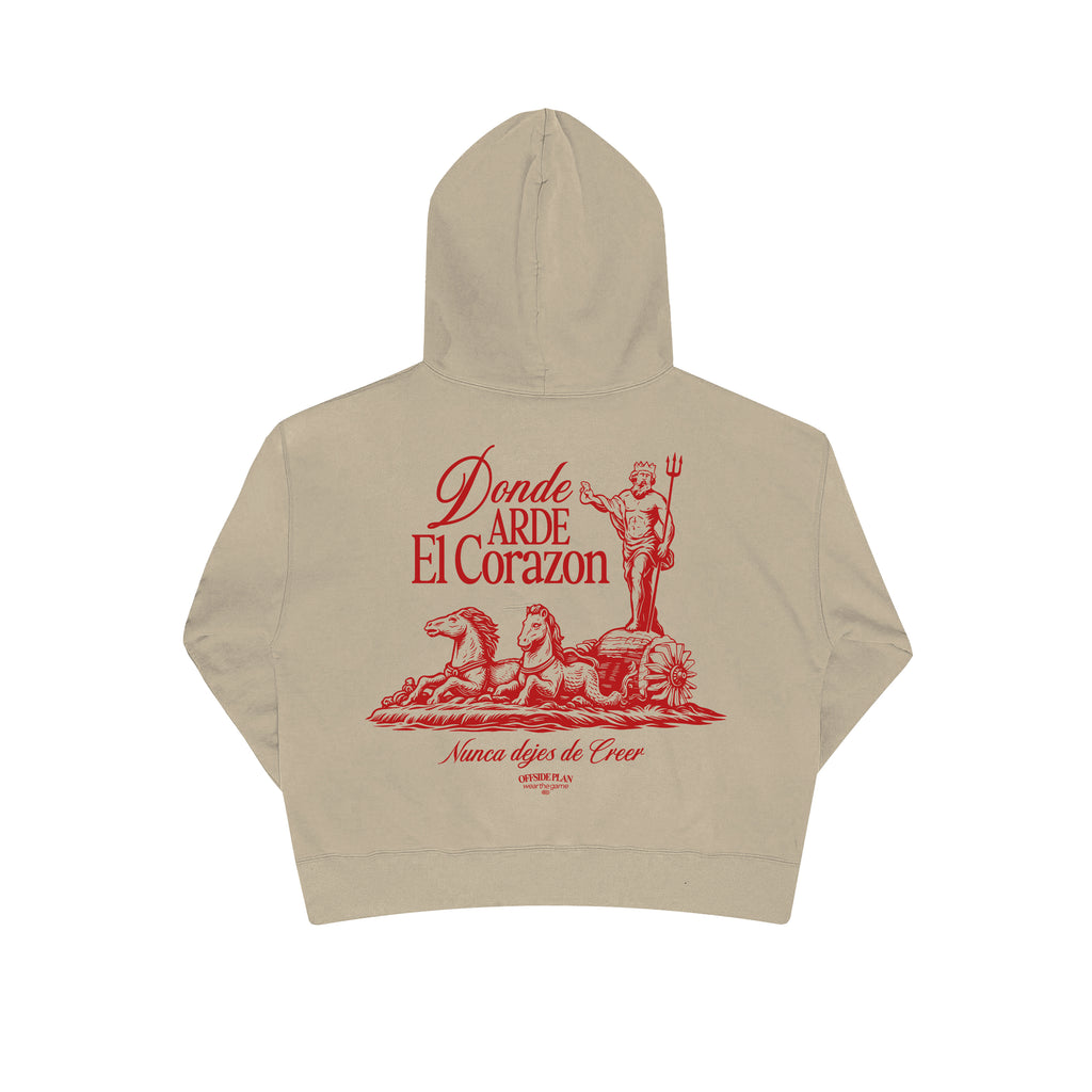 Sudadera "Donde el arde el corazón" - Sand