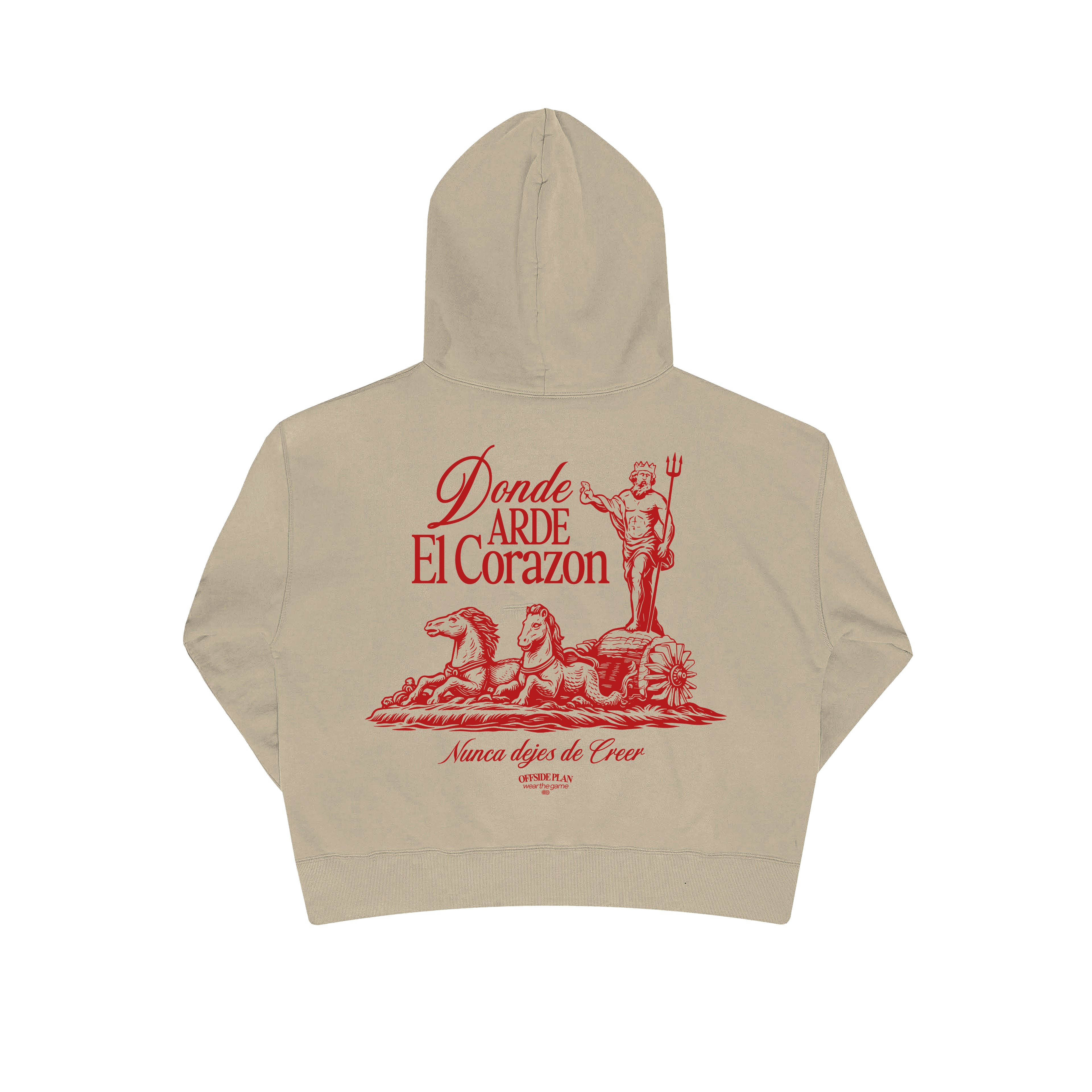 Sudadera "Donde el arde el corazón" - Sand