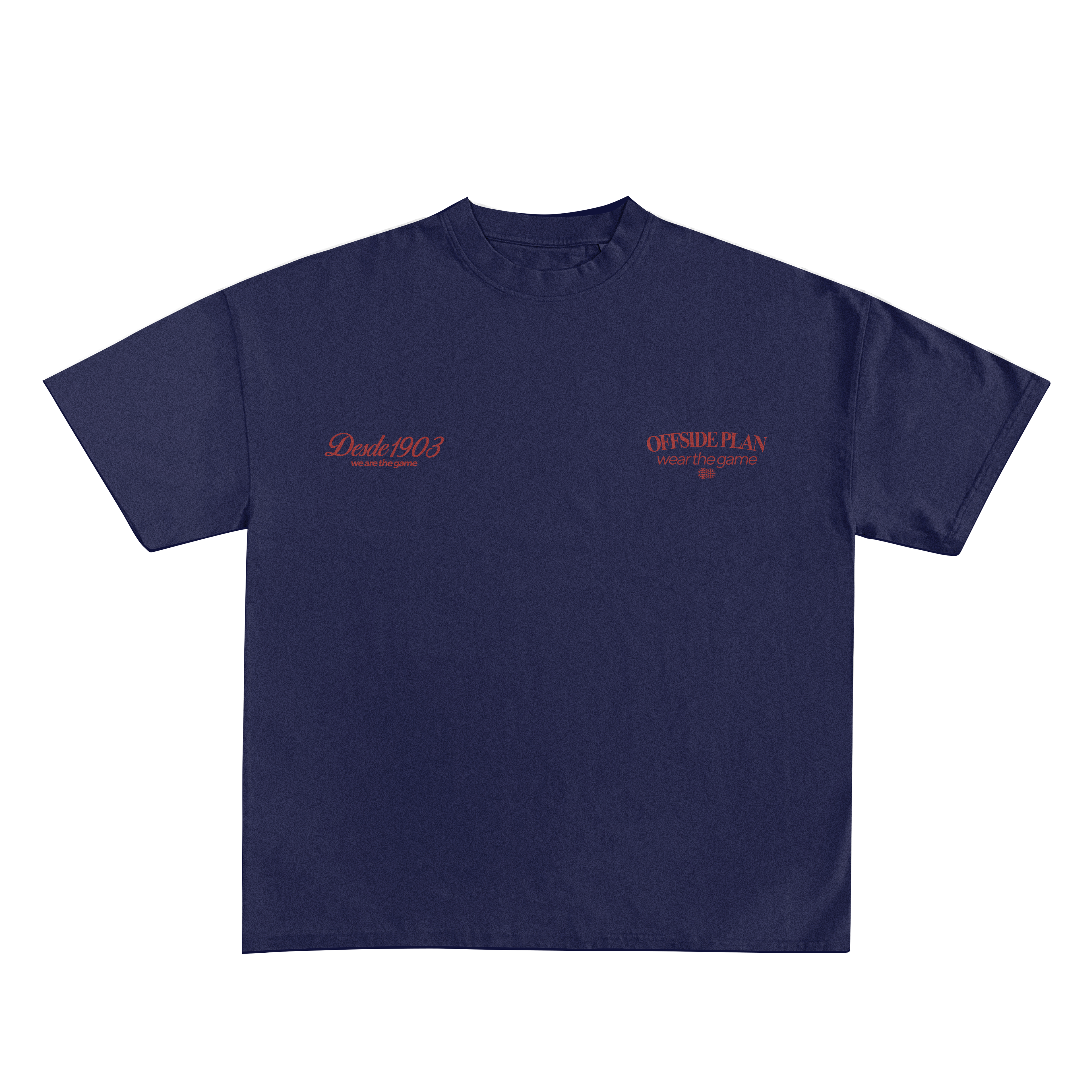 Camiseta "Donde arde el corazón"- Azul Marina