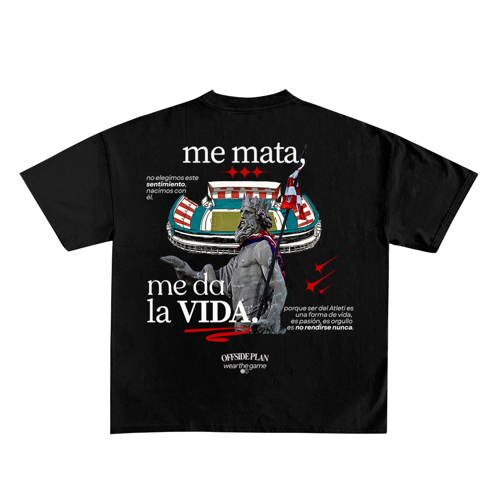 Camiseta "ME DA LA VIDA" - Negro