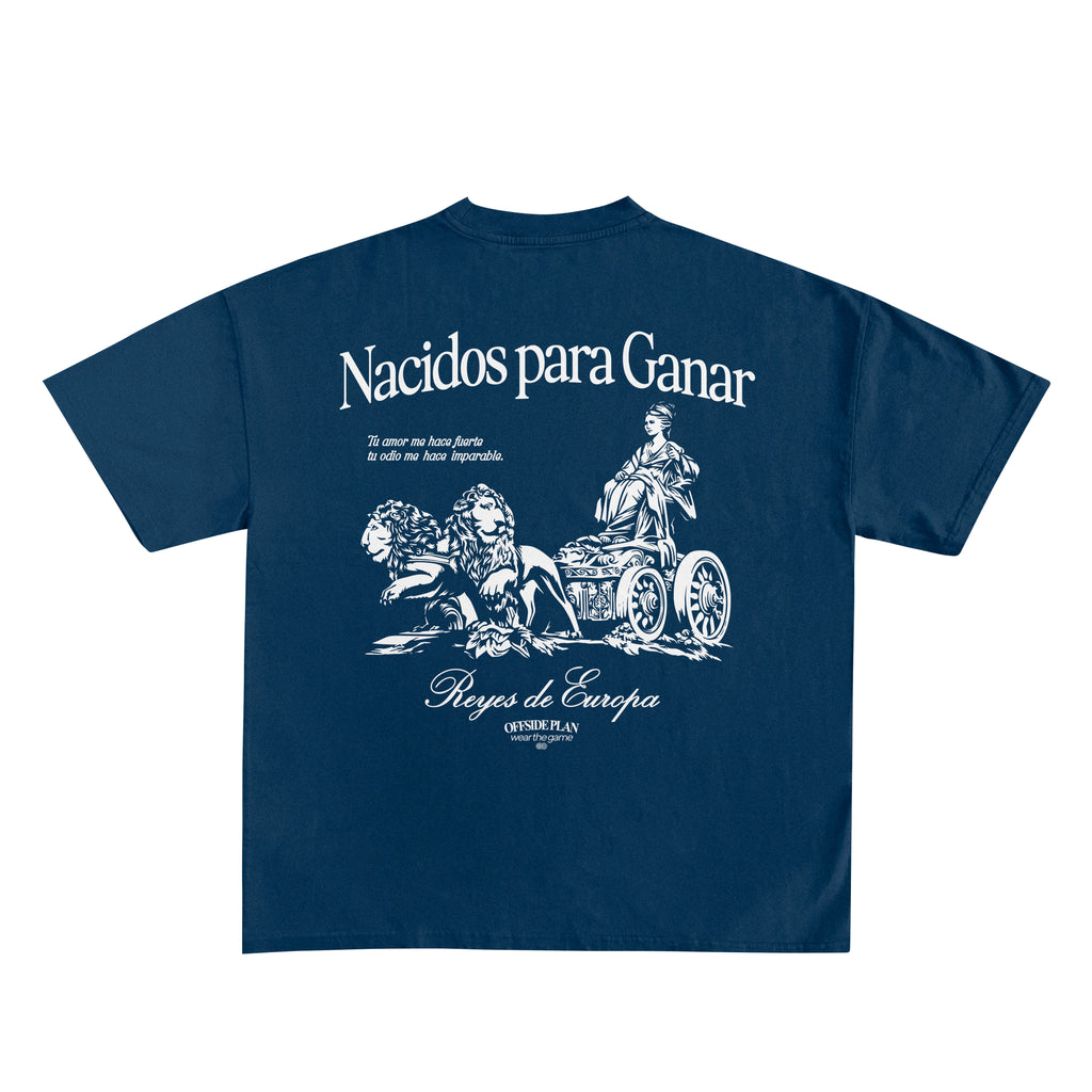 Camiseta "Nacidos para ganar" - Azul Marino