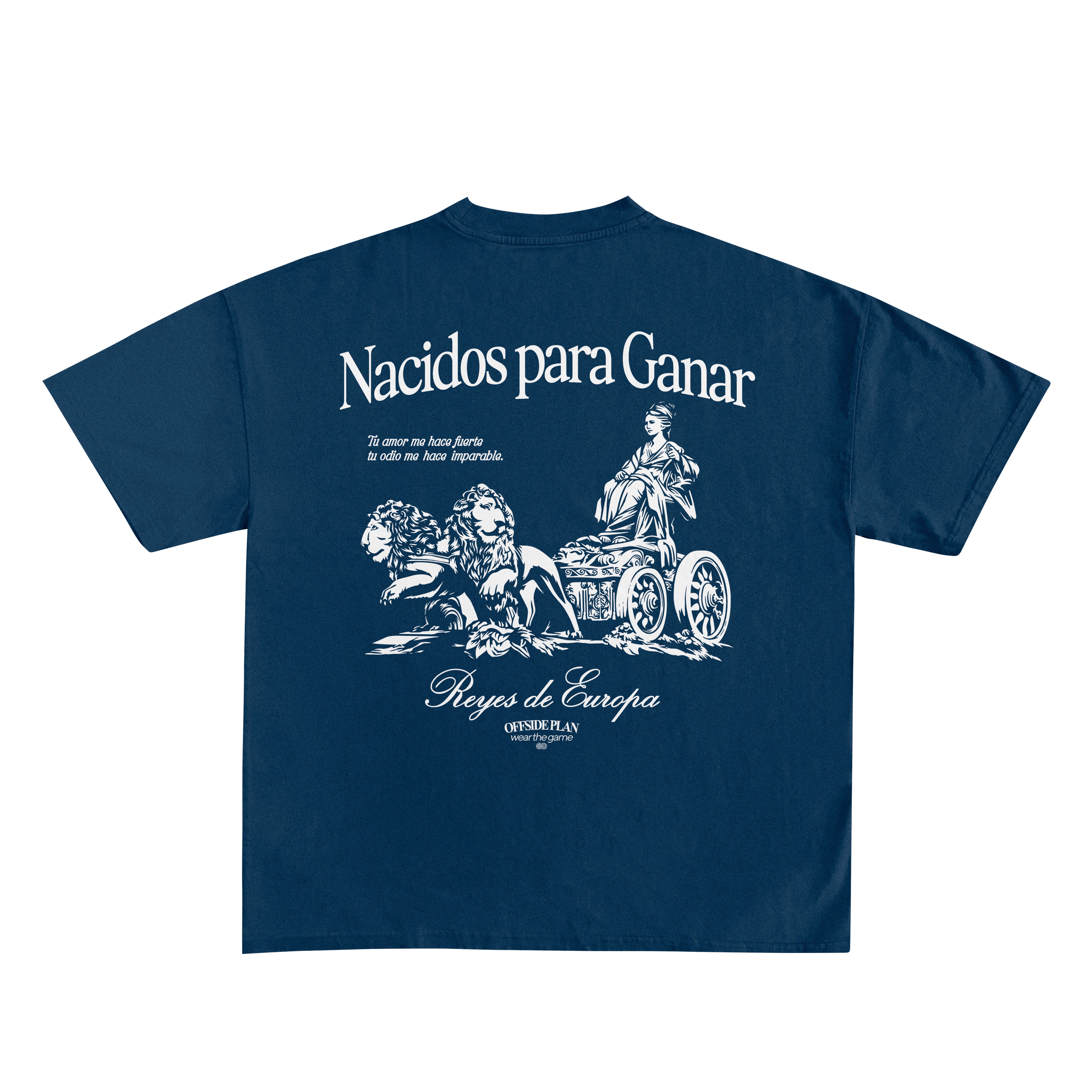 Camiseta "Nacidos para ganar" - Azul Marino