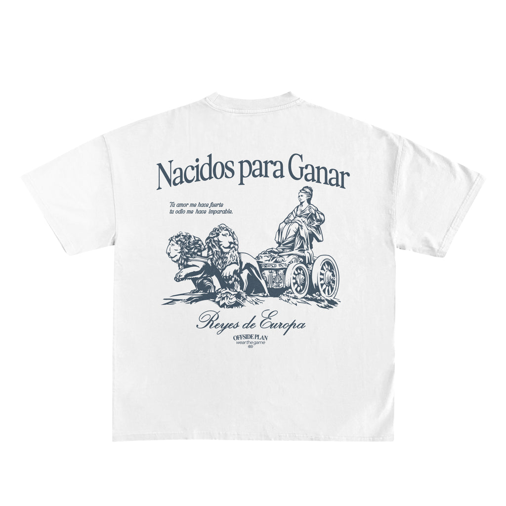 Camiseta "NACIDOS PARA GANAR" - Blanco