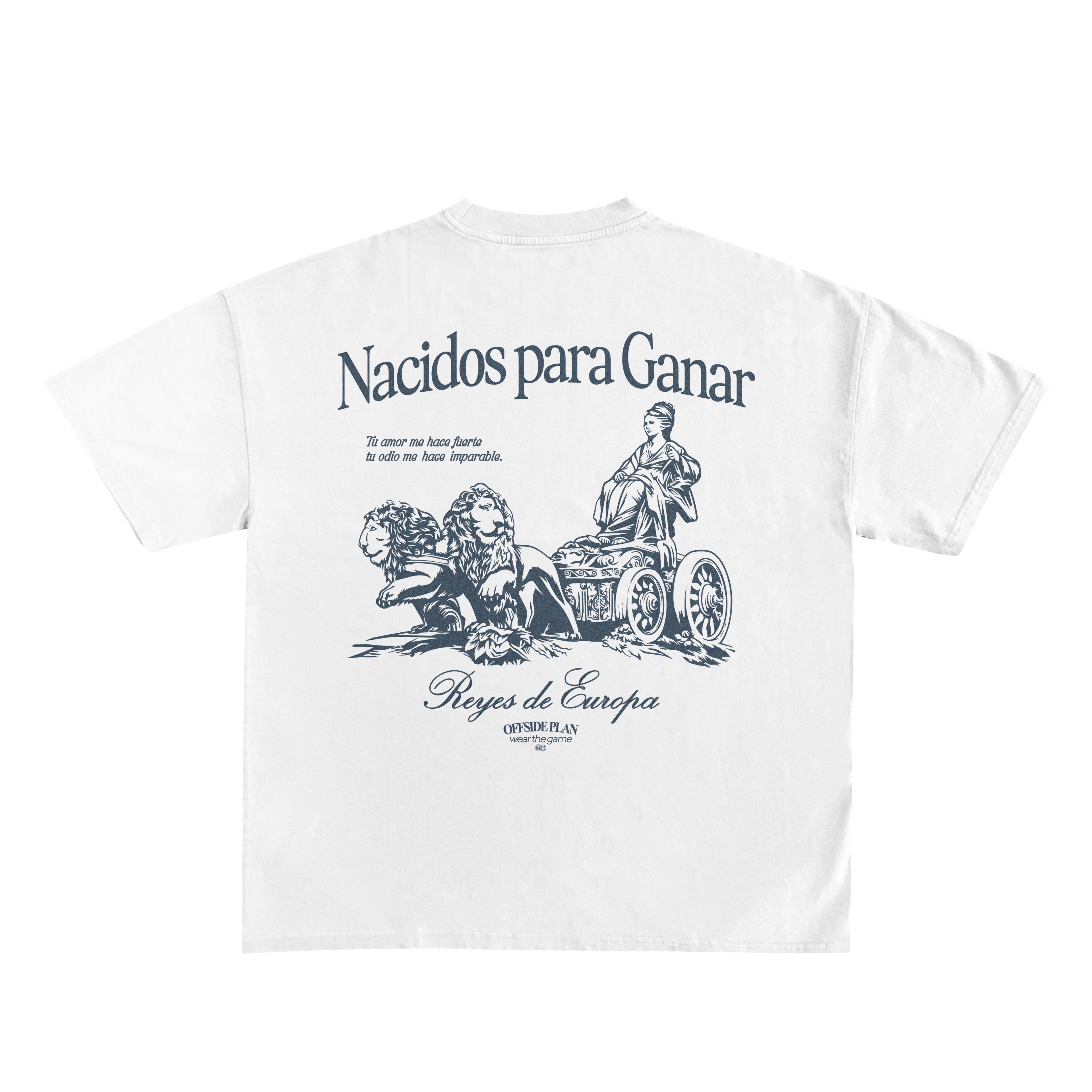 Camiseta "NACIDOS PARA GANAR" - Blanco