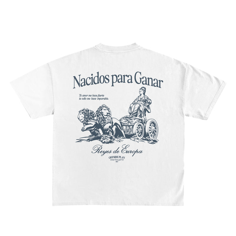 Camiseta "NACIDOS PARA GANAR" - Blanco