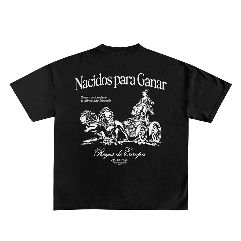 Camiseta "Nacidos para ganar" - Negro