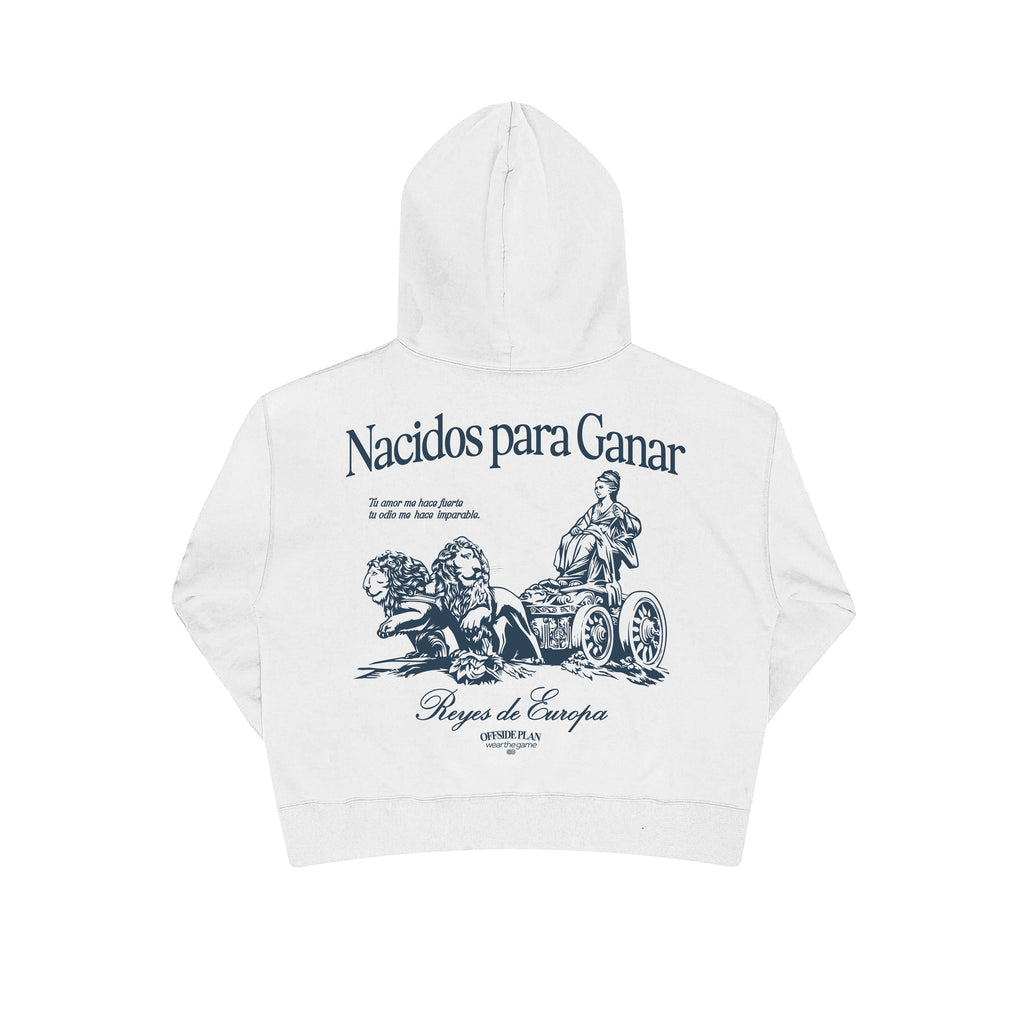 Sudadera "Nacidos para ganar" - Blanco