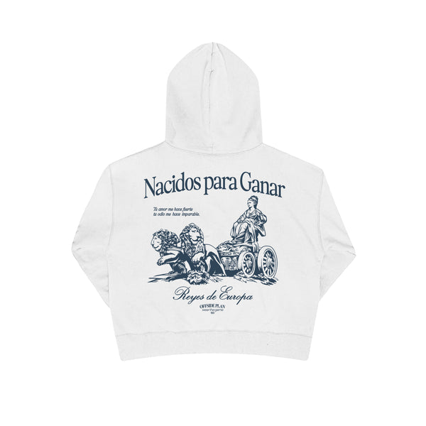 Sudadera "Nacidos para ganar" - Blanco