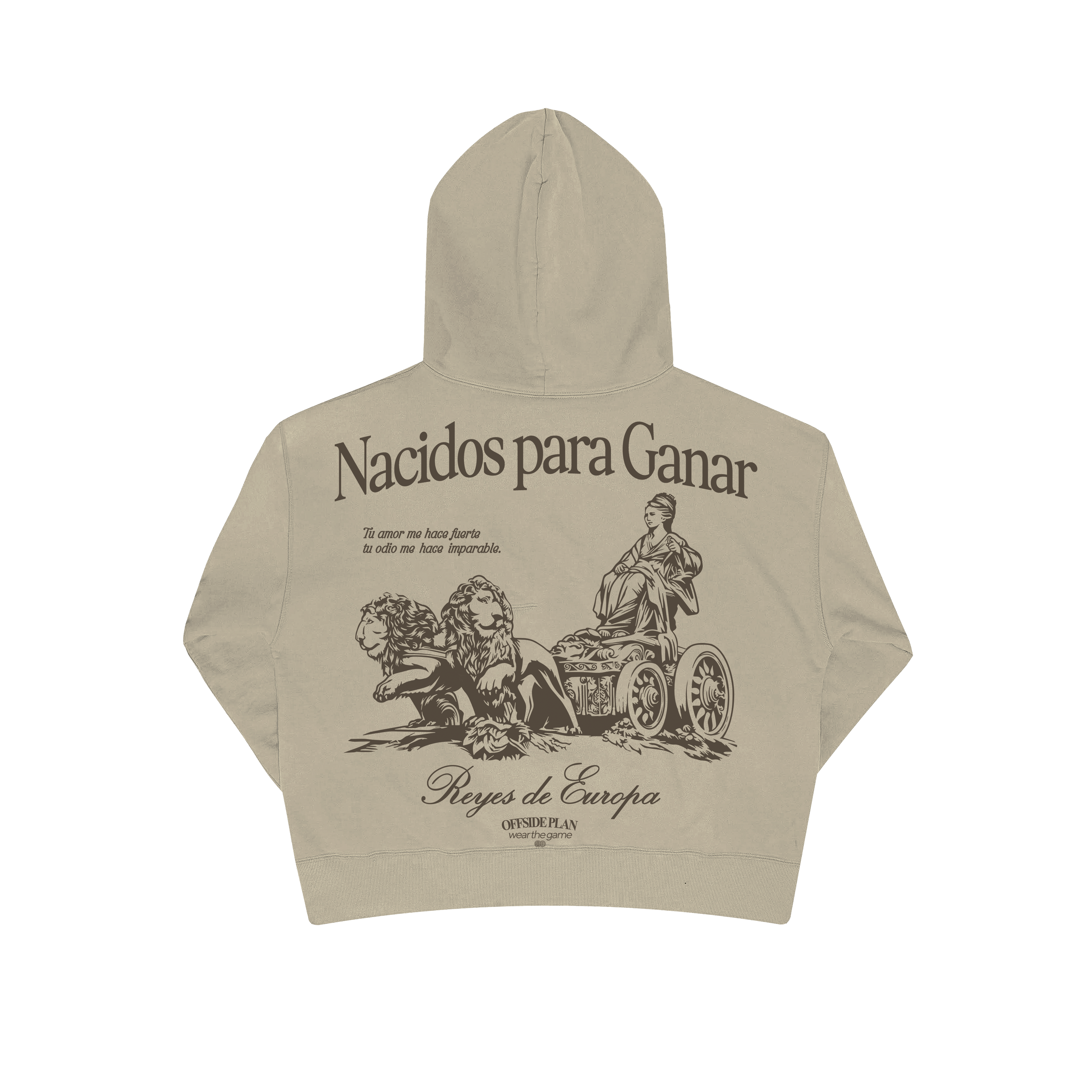 Sudadera "Nacidos para ganar" - Sand