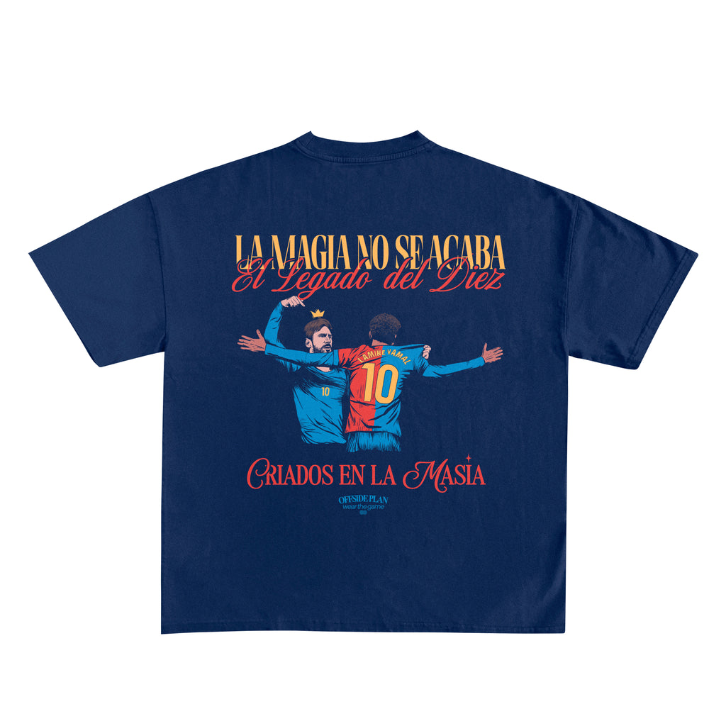 Camiseta "Lamine & Messi" - Azul Marino