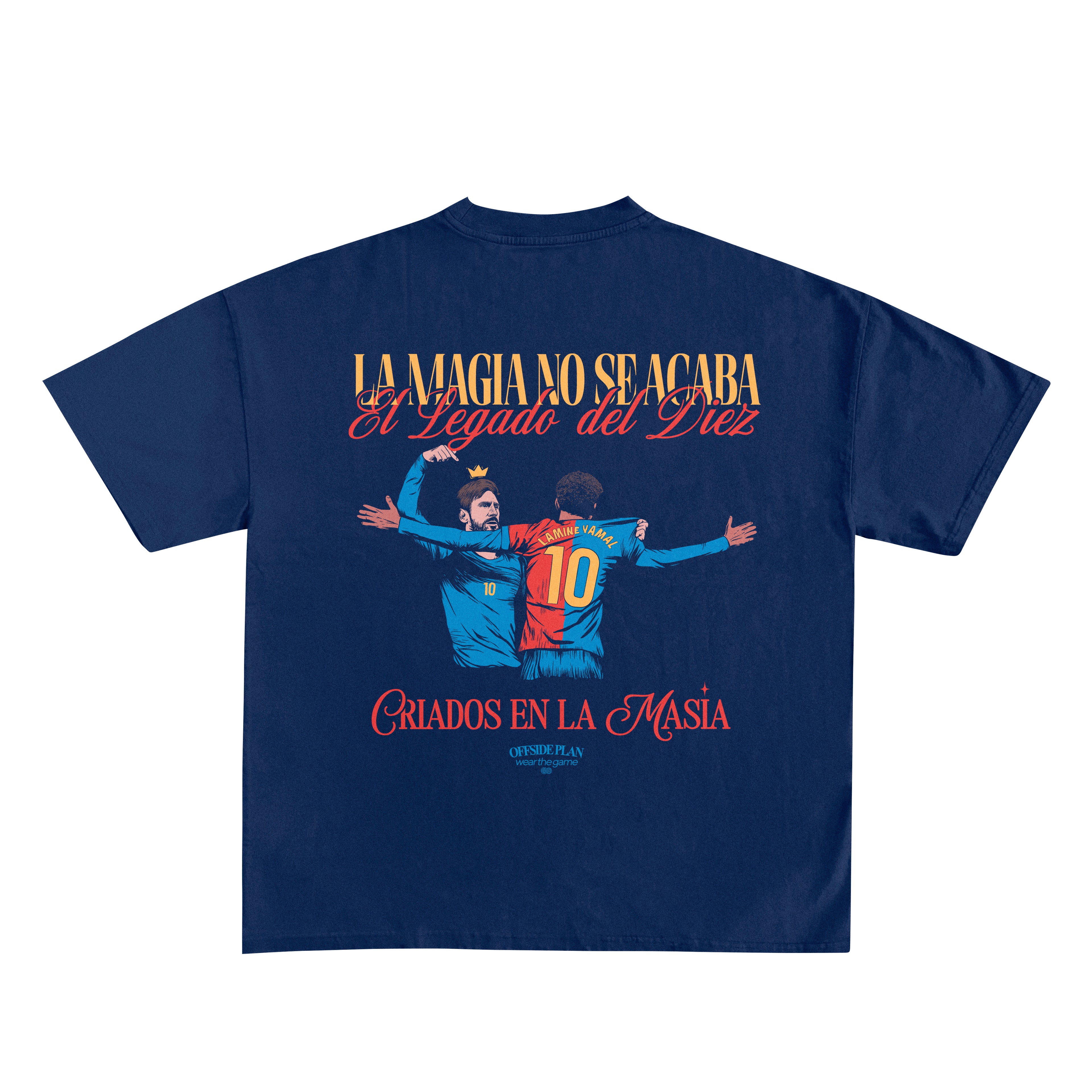 Camiseta "Lamine & Messi" - Azul Marino
