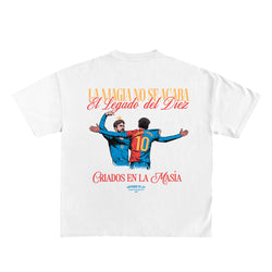 Camiseta "Lamine & Messi" - Blanco