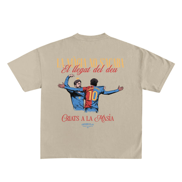 Camiseta "Lamine & Messi" - CATALÀ - Sand