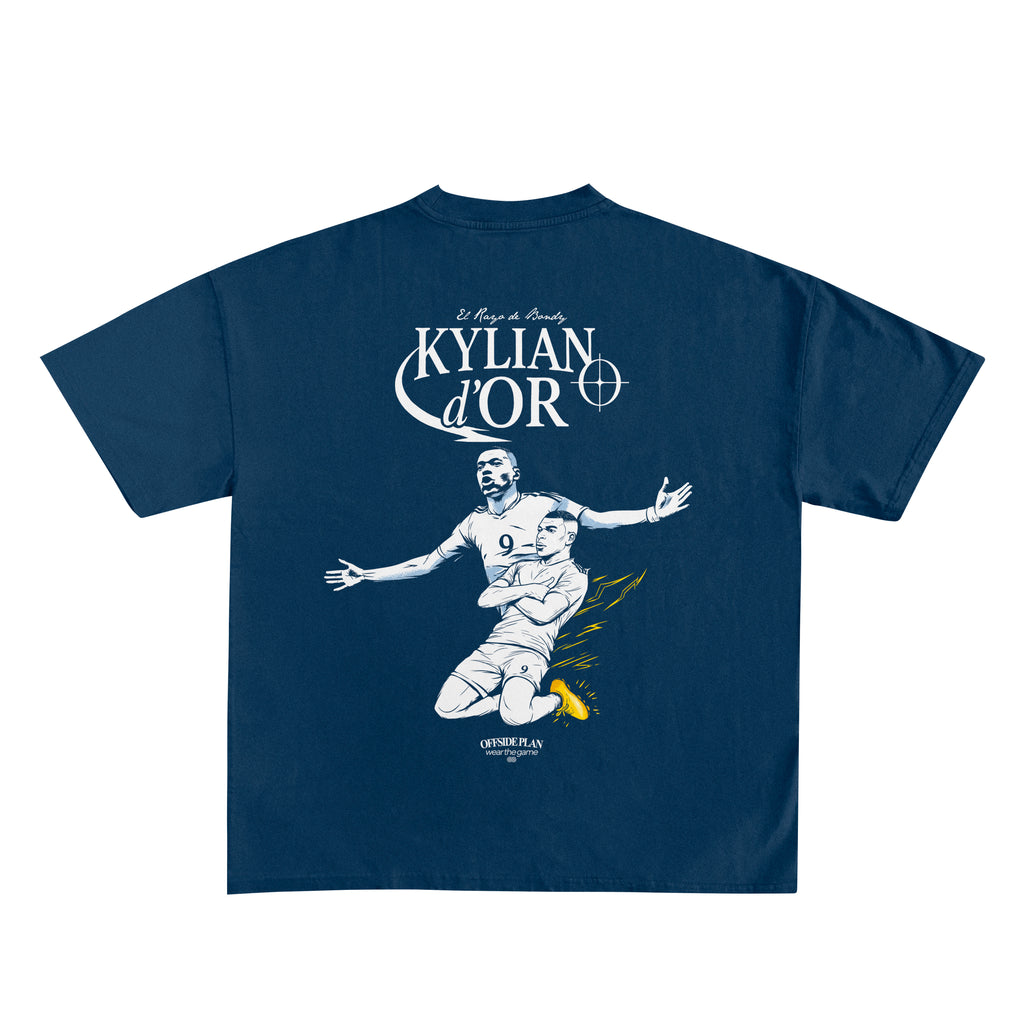 Camiseta "Kylian D'Or" - Azul Marino