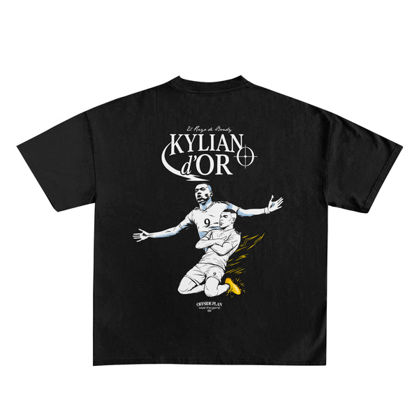 Camiseta "Kylian D'Or" - Negro