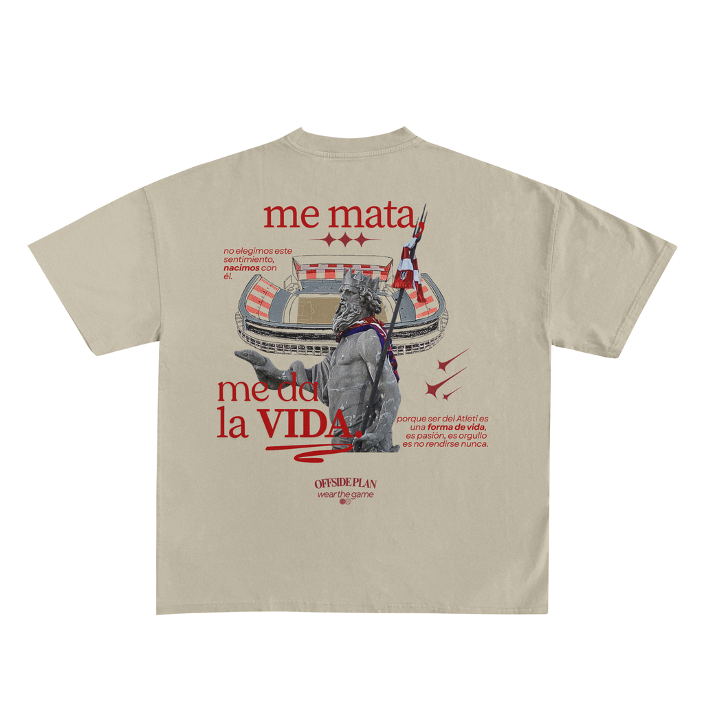 Camiseta "ME DA LA VIDA" - Sand
