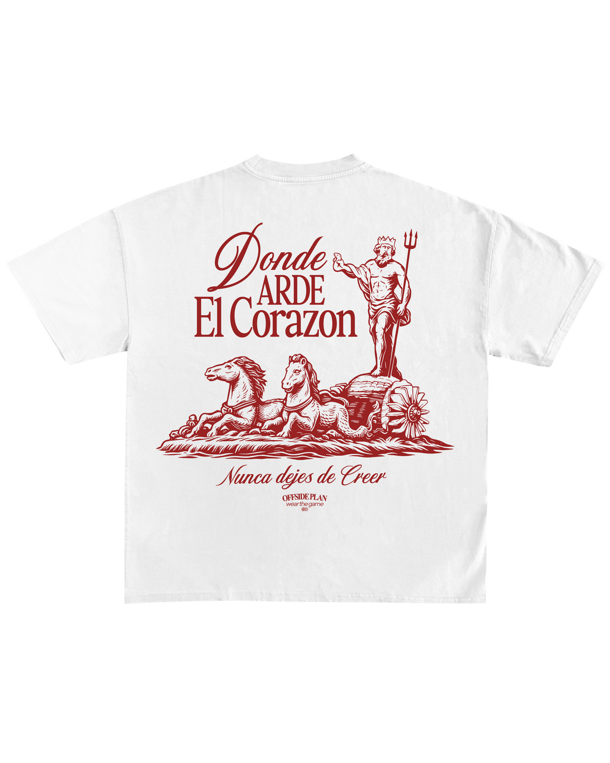 Camiseta "Donde arde el corazón"- Blanco