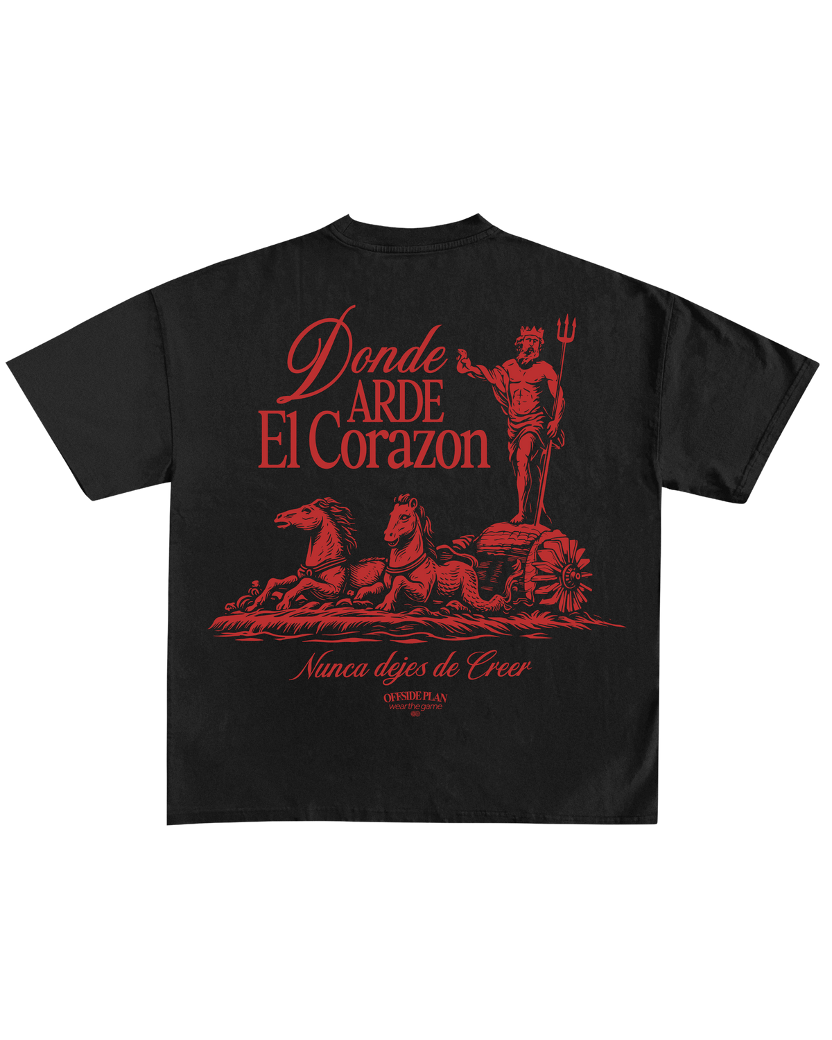 Camiseta "Donde arde el corazón"- Black