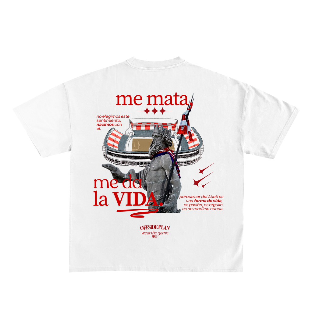 Camiseta "ME DA LA VIDA" - Blanco