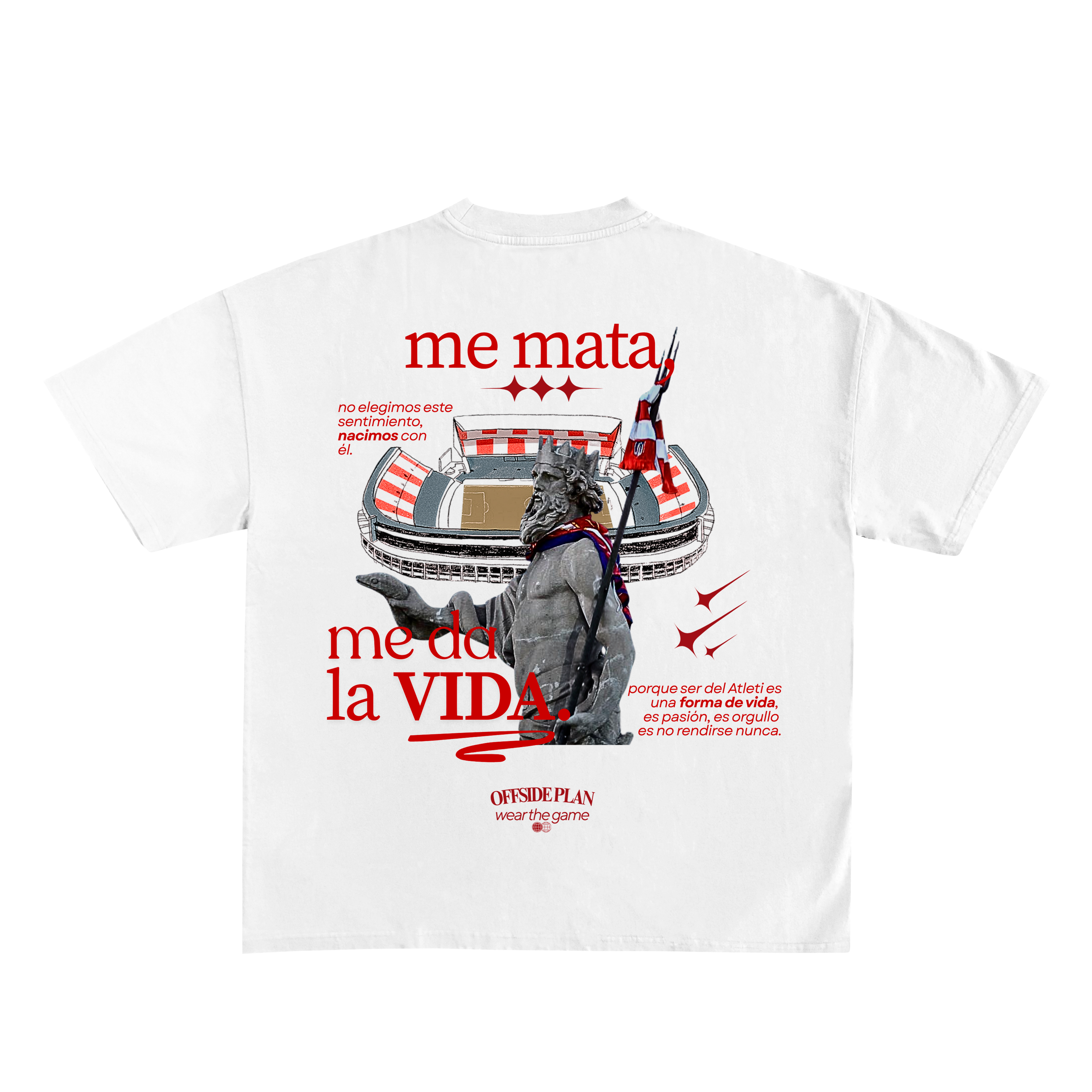 Camiseta "ME DA LA VIDA" - Blanco